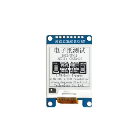 Module EPD E-Paper 1.54 inch 200x200 pixel-SSD1681-black and white-کویر الکترونیک.