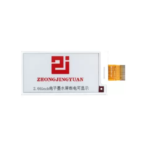 EPD E-Paper 2.66 inch 152x296 pixel-SSD1680-Black, white, red-کویر الکترونیک.