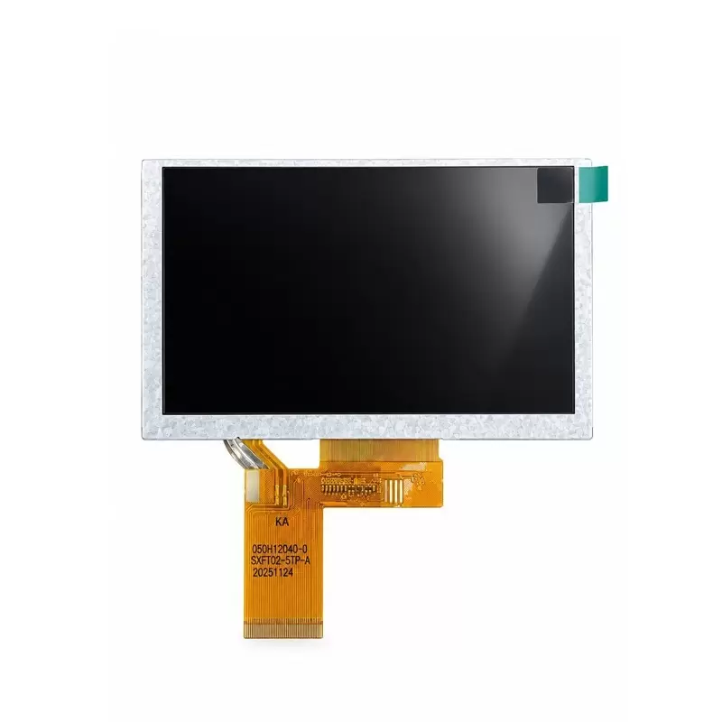 السیدی 5.0 اینچ بدون تاچ 800x480- TFT LCD5.0 inch  IPS  - GN05ZJGL1KN-05113L-RGB  40-16:10-B1000   - روشنایی بالا گرید +A