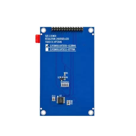 ماژول 2.8 اینچ با تاچ 2.8inch LCD display Module, 240x320- HD - SPI - ILI9341 - کویرالکترونیک.