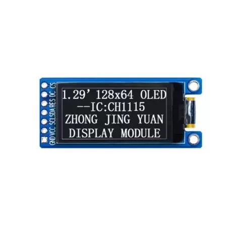 OLED 1.29 inch OLED Module 64x128 IIC- spi / ch 1115-کویر الکترونیک. OLED 1.29 inch OLED Module 64x128 IIC- spi / ch 1115-کویر الکترونیک.