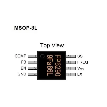 FP6290TR MSOP8 درایور مخصوص السیدی-کویرالکترونیک
